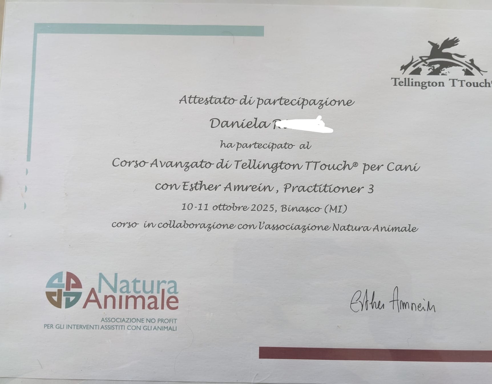 Tellington TTouch – Corso Avanzato per Cani